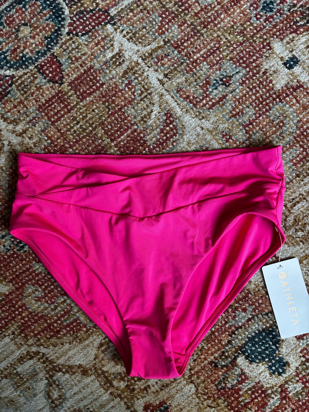 Athleta High Waist Crossover Bikini  Bottom